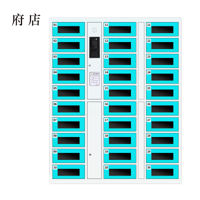 府店平板电脑存放柜手机电脑寄存电子存包柜智能刷卡多门柜30门电脑存放柜(人脸型)