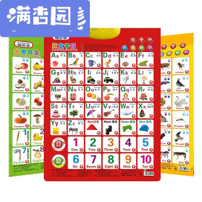 舒弗（LACHOUFFE)有声挂图全套拼音儿童识字早教墙贴声母韵母整体认读音节表