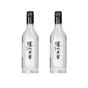 泸州老窖 黑盖 二曲 42度500ml*2瓶 浓香型白酒 光瓶纯粮酒 2970