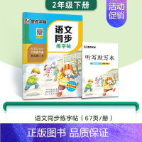 2年级下册 [正版]小学生一二三年级上册练字四五六年级下册每日一练人教版语文同步练字帖生字描红练习册儿童控笔训练正楷硬笔