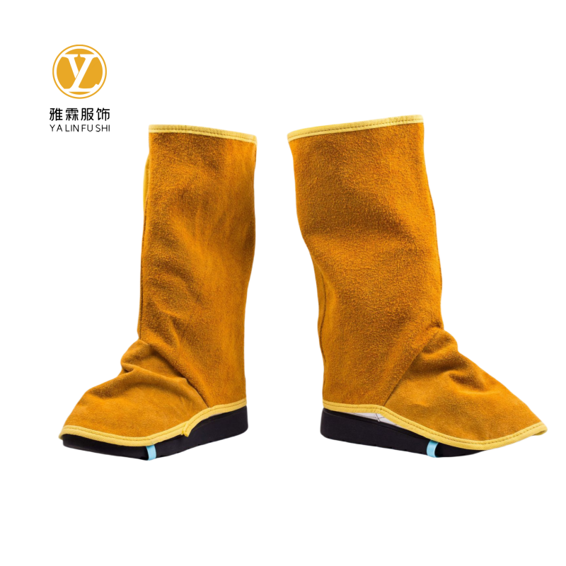 雅霖服 牛皮电焊护脚套YLF-HJT072102 双