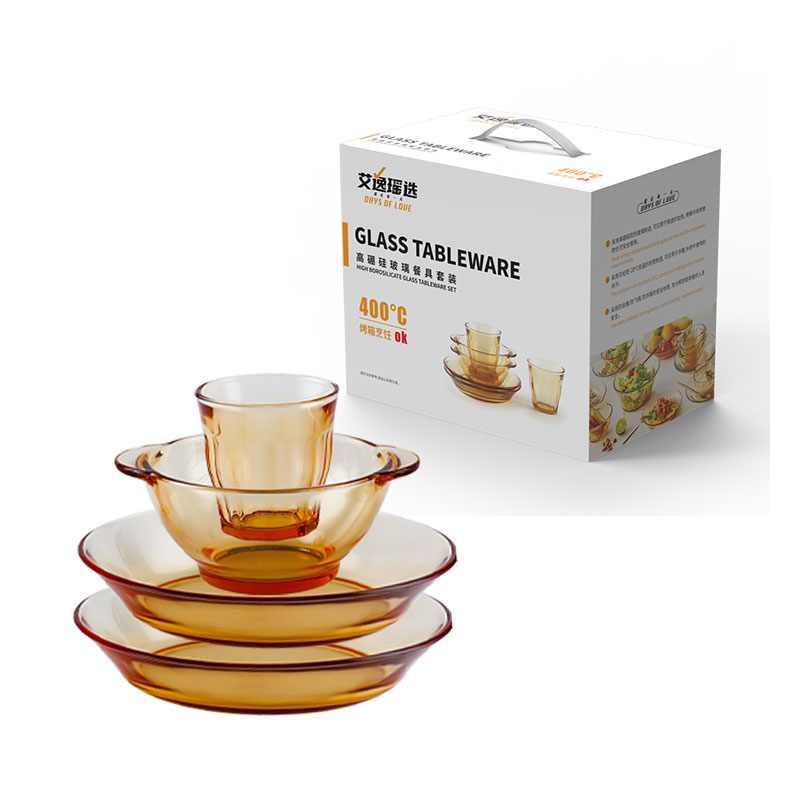 艾逸瑶选铂萃系列高硼硅玻璃餐具4件套CJ-21140