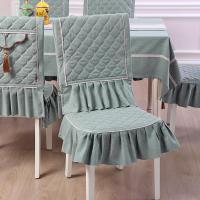 家柏饰(CORATED)纯色客厅中式茶几桌布布艺长方形餐桌布椅子套罩餐椅垫套装通家用