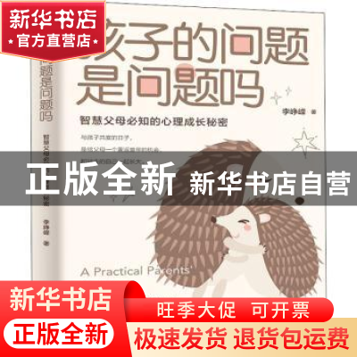 正版 孩子的问题是问题吗:智慧父母必知的心理成长秘密 李峥嵘