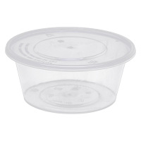 优彩嘉 一次性餐盒 圆碗透明 750ML*300套 CH-03 箱