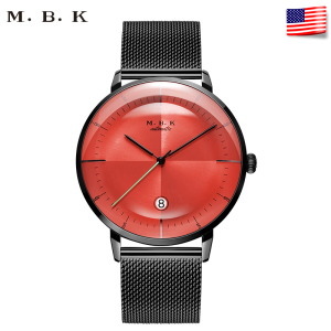 M.B.K欧美品牌法拉利系列时尚男表全自动机械表 男士简约防水简约手表男潮流单日历腕表M1008-2F
