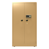 臻远全钢实心防盗保险柜ZY-BXGB-73高180cm单双门指纹款土豪金色