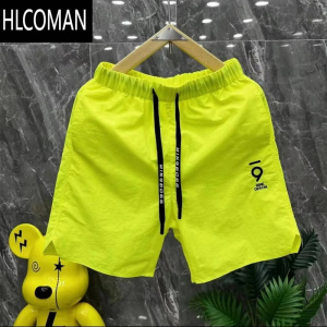 HLCOMAN夏季新款男士糖果色系时尚速干短裤宽松舒适透气沙滩裤五分裤