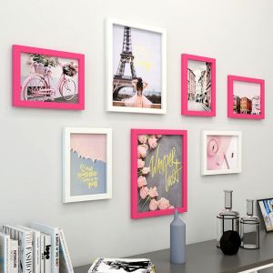 维诺亚创意照片墙组合相框墙墙上客厅房间背景墙相片挂墙免打孔打印照片