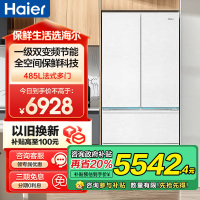 海尔(Haier)485升法式多门零嵌冰箱 全空间保鲜 EPP超净系统 BCD-485WGHFD1BWLU1