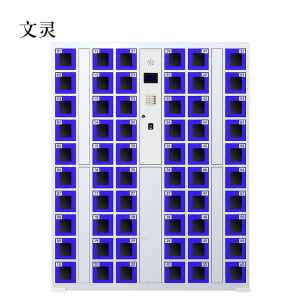 文灵智能手机柜存放柜存包柜储物柜60门透明款