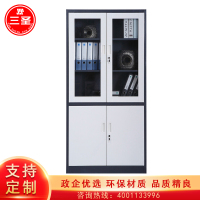 三圣 办公家具套色加厚大器械文件柜铁皮柜档案柜资料柜文件柜其他金属办公柜收纳柜整理柜可定制