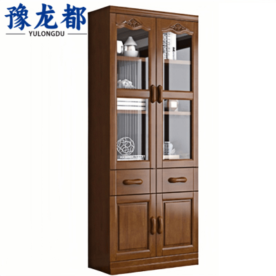 豫龙都实木书柜二门个