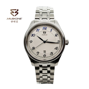 妙时空(MIUSKONE) 独享创意系列潮玩情侣手表 礼物 全自动透视底机械机芯 带日历钢带手表 - MS87