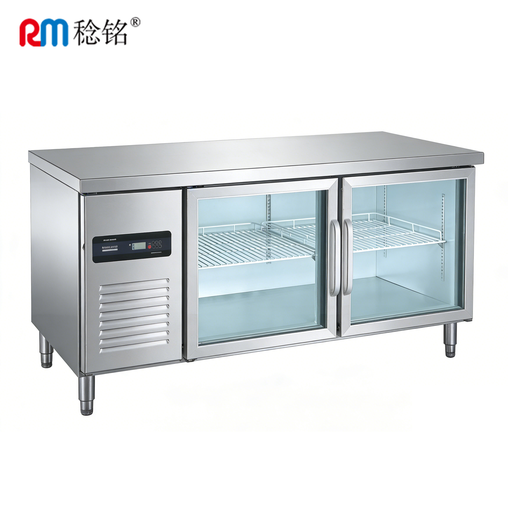稔铭 玻璃门保鲜工作台 1800*800*800mm 台