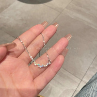 闪耀星星S999足银项链冷淡分通勤锁骨链时尚百搭项饰品圣诞节礼物送女朋友老婆情人节七夕生日礼物