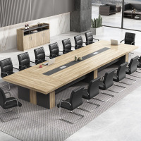 慧采云 办公家具会议桌长桌现代简约办公桌会议室接待桌长条桌洽谈桌8m