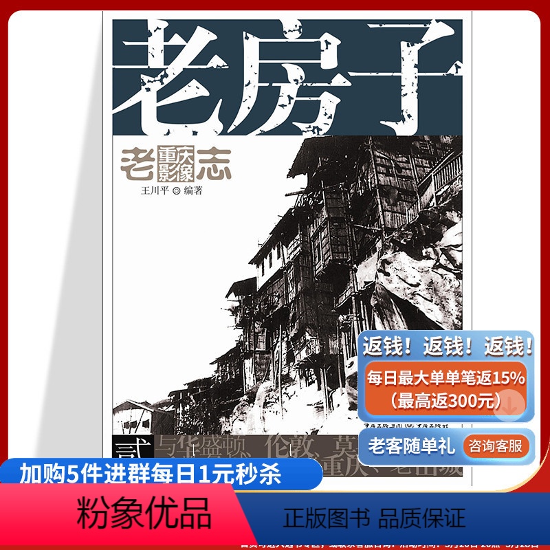 [正版]旧书 老房子 老重庆影像志2王川平主编重庆文化历史图片展现主题民居的特色和魅力和重庆独特的山地人居环境个体的洋