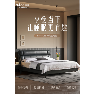 慕思V6真皮床架
