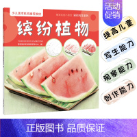 [正版]缤纷植物 豫美绘画小课堂 彩铅写生系列 儿童彩铅画教程幼儿绘画启蒙绘画图例示范易于操作步骤解析详细