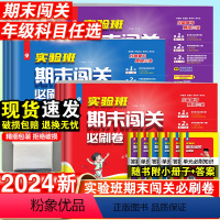 [3本套装]语文+数学+英语·人教版 三年级下 [正版]2024春小学实验班期末闯关必刷卷 一二三四五六年级下册语文人教