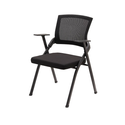 慧采云 培训椅会议椅折叠网面办公椅黑色商务时尚简约办公椅