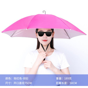 铁迅头戴款雨伞D68 顶