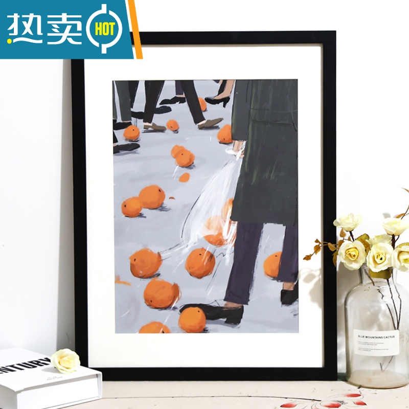 敬平A1 A2 2K4开16K 11 24 30 32 36寸素描水彩海报相框挂墙画框装裱 黑色 a2[41.9*59.