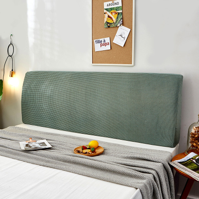 萬能全包床头套罩软包简约现代北欧防尘1.5米1.8m床靠背保 松柏绿[加厚针织] 1.2米[适合1.2m-1.4m床头]