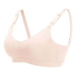 孕妇纯棉哺乳文胸产后薄款前开扣大码无钢圈喂奶聚拢哺乳胸罩内衣