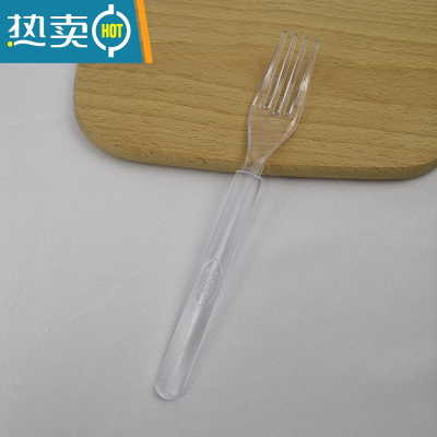 敬平塑料叉子叉子独立包装水果叉单独外卖加厚沙拉叉 透明超厚款独立包装叉子1000个 整箱优惠价格牙签