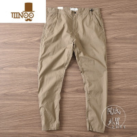 YANXU夏季简约速干轻盈薄款休闲裤男士水洗微弹力通勤长裤小直筒裤子