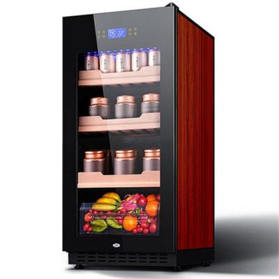尊堡 JC-208E恒温红酒柜 家用冰吧 茶叶冷藏柜 展示柜 保鲜柜 单门冰箱 水果保鲜柜
