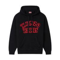高田贤三(Kenzo)长袖羊毛棉混纺抽绳连帽袋鼠口袋运动卫衣男