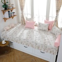 家柏饰(CORATED)北欧高密度海绵飘窗垫乳胶窗台垫定做沙发毯阳台垫榻榻米卡座 花7号 定制联系客服报价(自拍不发货)