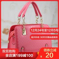 斯妮拉黑色包包女2023女包春夏季新款 八字纹链条时尚女包斜挎单肩包 女 青年手提包大包韩版潮