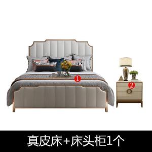 森美人港式轻奢床后现代美式乡村实木1.8m简约大气主卧双人婚床