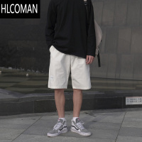 HLCOMANGOGOSOON夏装男短裤韩版宽松贴标百搭休闲裤chic学生直筒五分裤