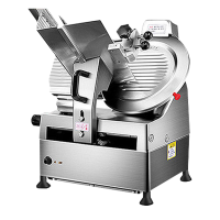 lecon/乐创 切片机全自动商用切肉机牛羊肉卷电动台式不锈钢12寸切肉片机 切肉机