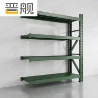 晋舰货架仓储库房储物架军绿色四层副架500kg/层重型200*50*200cm