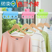 敬平户外晾衣绳固定卡扣防风防滑晾晒杆卡扣衣夹晾衣架扣子室内阳台 粉红色绳子