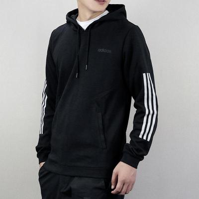 Adidas阿迪达斯NEO男装秋季新品运动服休闲针织透气连帽卫衣套头衫DM4256D