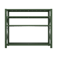 东升顺消防铁锹镐农具摆放架安保装备器材存放架绿色货架大盾牌架中型-主架