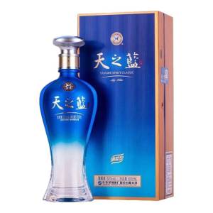 洋河天之蓝 52度500ml单瓶 浓香型白酒 新老版本年份随机