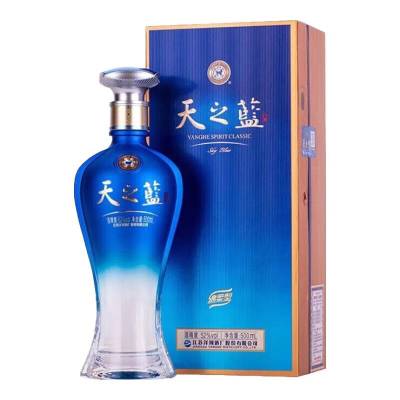 洋河天之蓝 52度500ml单瓶 浓香型白酒 新老版本年份随机
