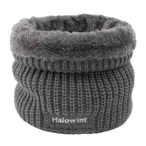 冬季围脖男女通用加绒加厚脖套户外骑行面罩百搭针织护颈套头