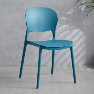 鑫环境 北欧餐椅家用塑料椅子加厚简约洽谈书桌椅凳子奶茶店椅子靠背网红化妆椅