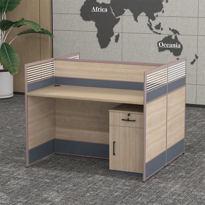 臻远GWD-010职员办公桌屏风桌组合员工位电脑桌职员工位 对坐双人位