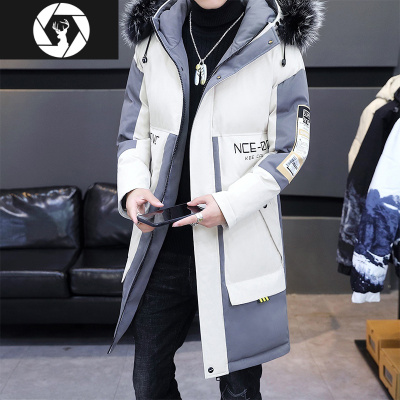 HongZun棉衣男士外套冬季2020新款加厚长款冬装男生棉袄潮牌羽绒棉服男棉衣