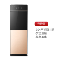 奥克斯饮水机立式冷热家用制冷制热小型台式智能全自动桶装水新款 钛金色 温热